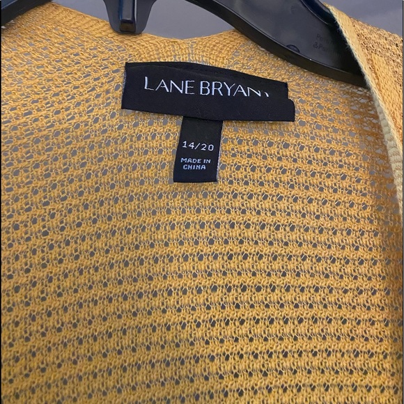 Lane Bryant Mustard Yellow Cardigan - Picture 2 of 3